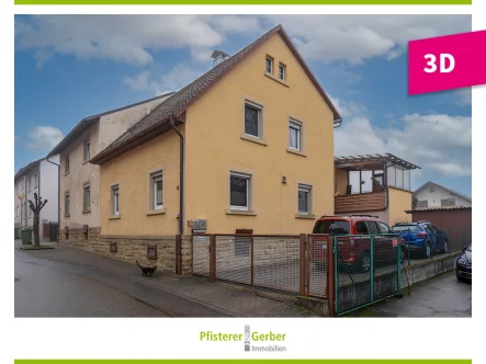 Startbild - Haus kaufen in Sulzfeld - Gemütliche Doppelhaushälfte mit Dachterrasse und großem Garten