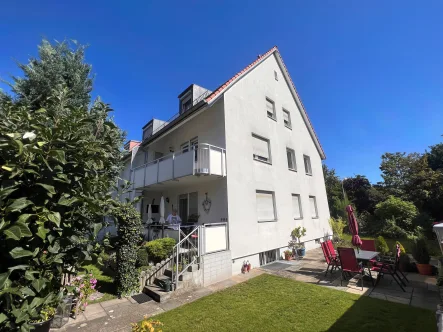 Gartenansicht 1 - Wohnung mieten in Nürnberg - Sanierte 3-Zimmer-Wohnung nähe Schoppershof