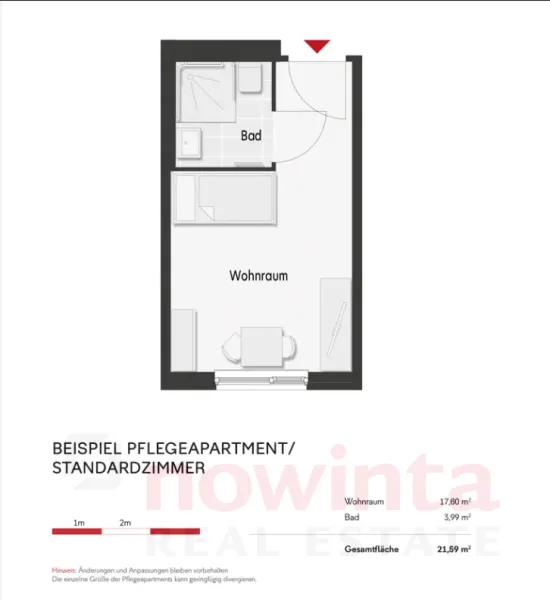 Beispiel Apartment Grundriss