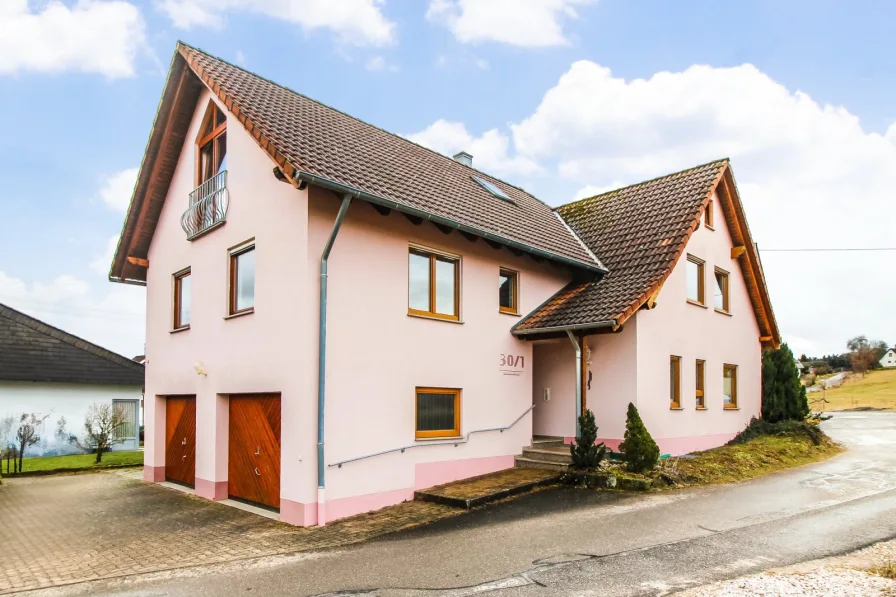 Hausansicht Neubau  - Haus kaufen in Eschbronn - Doppelhaus in Mariazell für Selbstnutzer und Kapitalanleger!