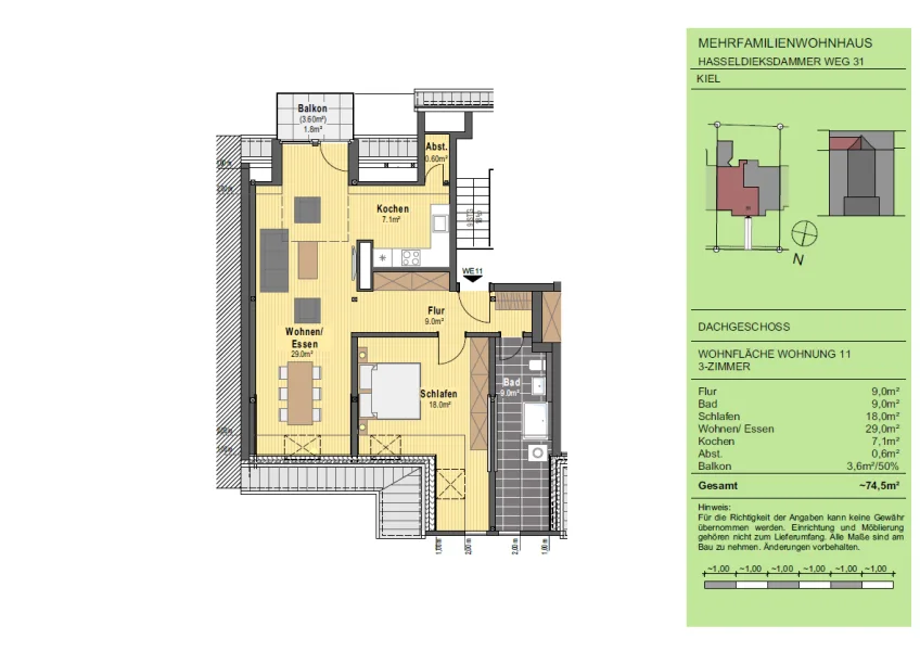 Grundriss Wohnung Nr. 11