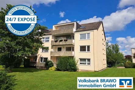 Außenansicht - Wohnung kaufen in Braunschweig - Viel Platz zum kleinen Preis – 3-Zimmer-Wohnung in Hondelage