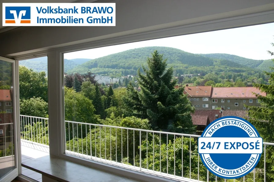 Blick aus dem Obergeschoss - Haus kaufen in Bad Harzburg - Sonnenverwöhnt mit wunderschöner Aussicht