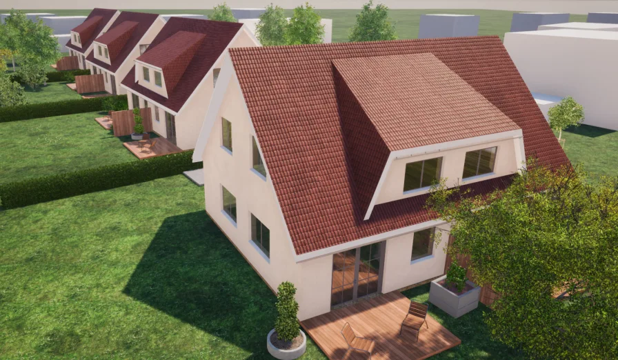 Ansicht - Haus kaufen in Roggentin - Neubau Doppelhaushälften in Roggentin