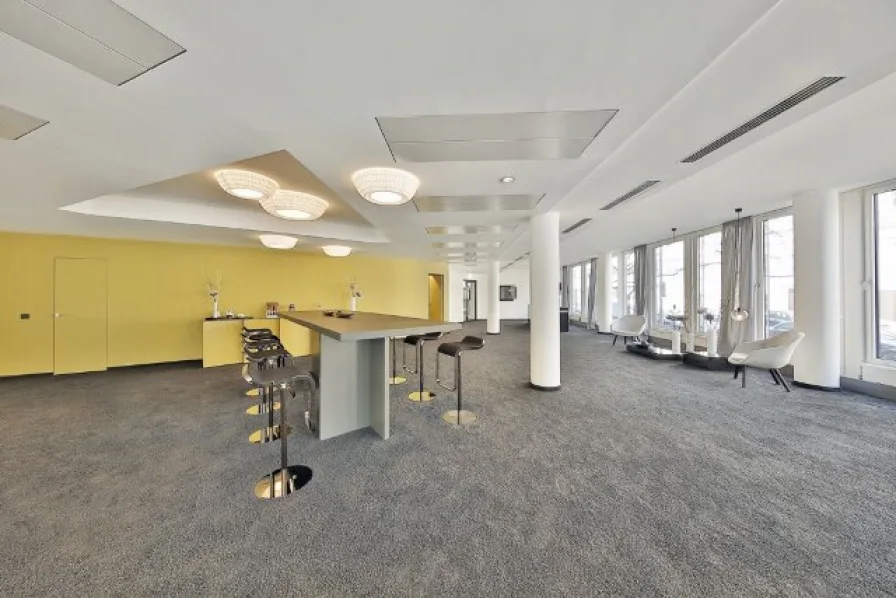 Lounge - Büro/Praxis mieten in München - STOCK - Modern | hell | Maximilianstraße