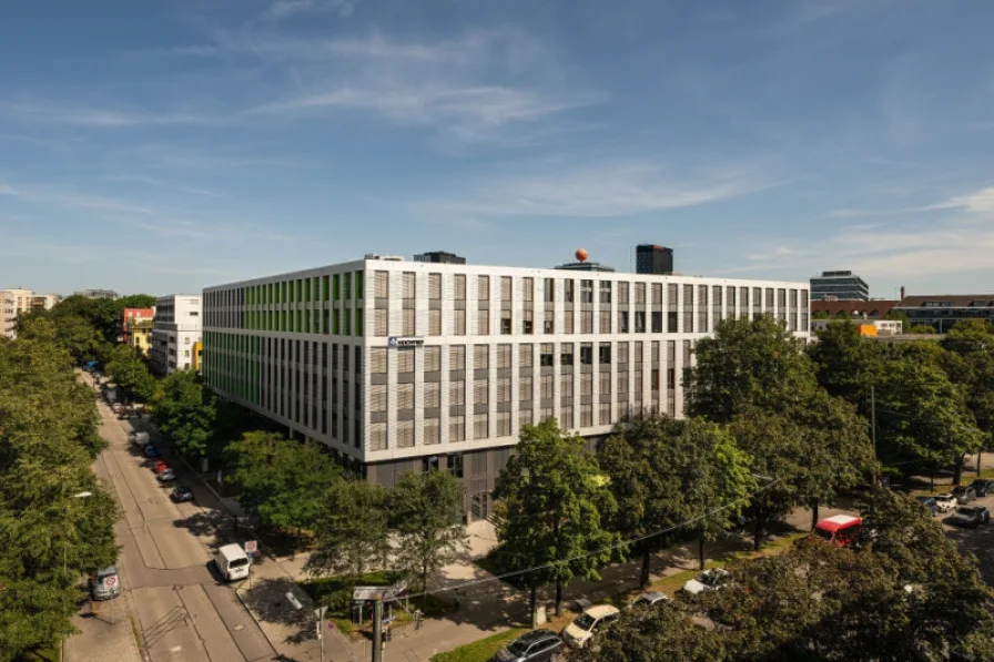 Außenansicht - Büro/Praxis mieten in München - STOCK - ansprechende Architektur | ökologische Bauweise | DGNB Gold Zertifizierung