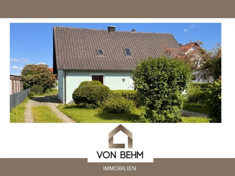 V030-2023_Hausansicht - Haus kaufen in Geisenfeld / Zell - von Behm Immobilien -  Charmantes Einfamilienhaus mit Raum für individuelle Gestaltung