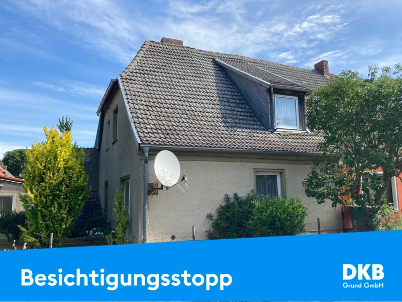 Besichtigungsstopp - Haus kaufen in Beseritz - Gemütliche Doppelhaushälfte in ruhiger Nachbarschaft