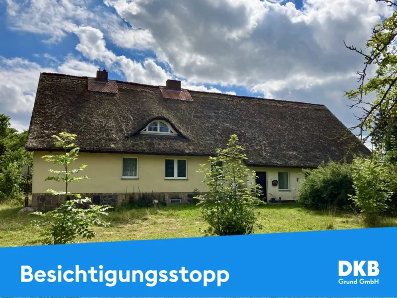 Besichtigungsstopp - Haus kaufen in Grabowhöfe - Reetgedecktes Landhaus sucht Naturliebhaber