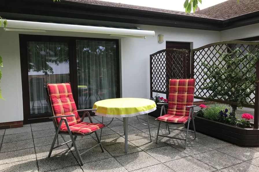 Terrasse am Ferienhaus