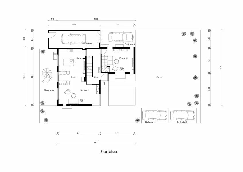 Grundriss Erdgeschoss 