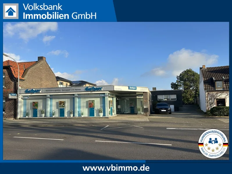 Frontbild  - Zinshaus/Renditeobjekt kaufen in Brüggen - 3-Parteien Anlageimmobilie - Büro und Wohnhaus in Brüggen-Bracht.