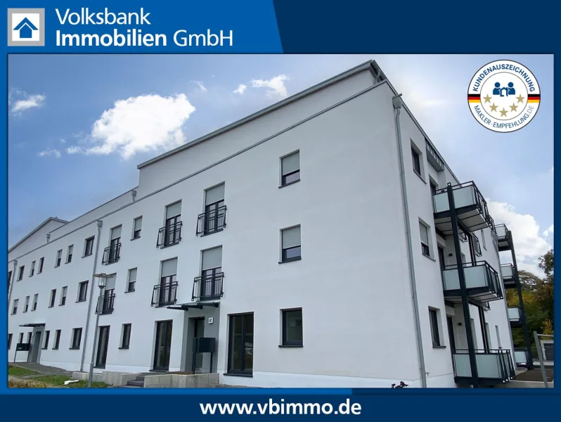 Frontansicht  - Wohnung mieten in Nettetal - 2 Zimmer-Wohnung mit Balkon und Aufzug in Nettetal-Lobberich