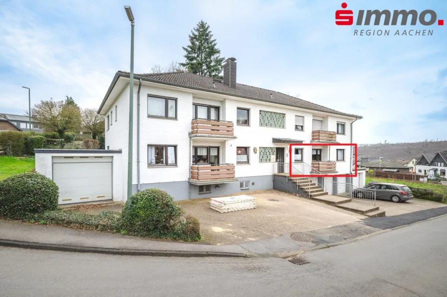 Titelbild - Wohnung kaufen in Stolberg - 3-Zimmer-Eigentumswohnung mit Garage in schöner Ortslage