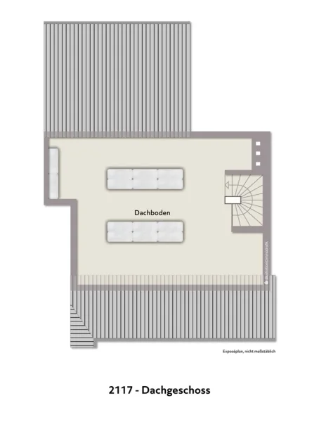 Grundriss DG visualisiert 2117