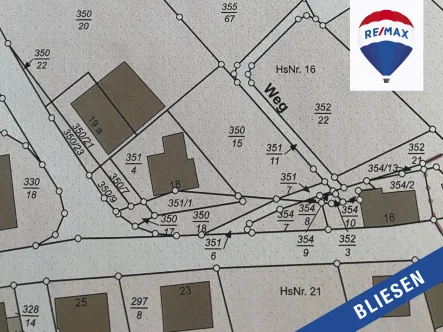 Lageplan 350/15 - Grundstück kaufen in St. Wendel - BAUGRUNDSTÜCK...in Bliesen