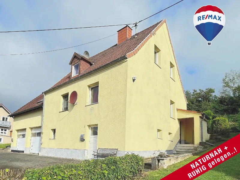 Giebelansicht (rechts) - Haus kaufen in St. Wendel - EINFAMILIENHAUS mitEINLIEGERWOHNUNG + GROSSER Doppelgaragein ATTRAKTIVER Ortsrandlage...!