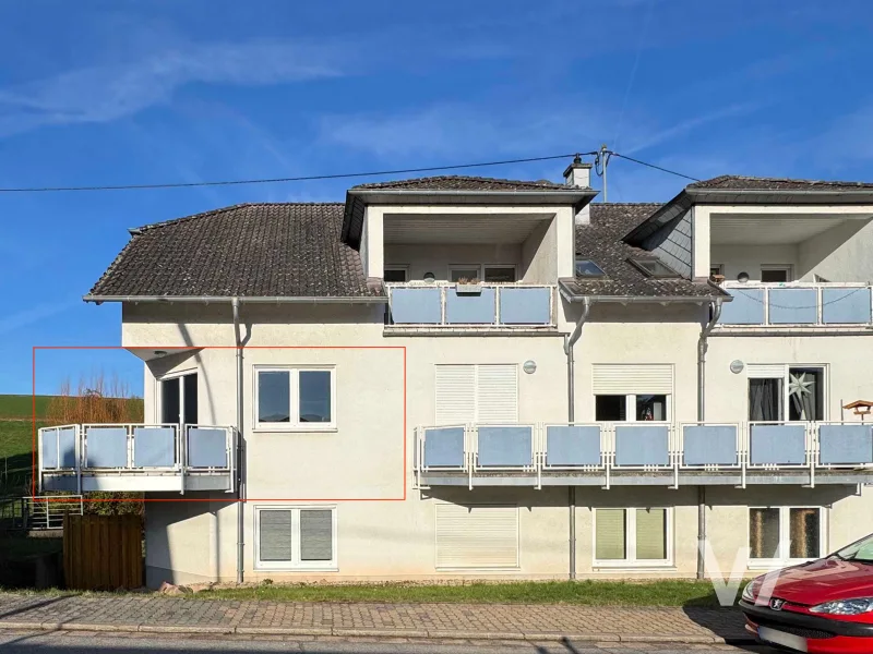 Ansicht - Wohnung kaufen in Heusweiler - 2-Zimmer-Wohnung mit Balkon und Außenstellplatz in verkehrsgünstiger Lage von Heusweiler