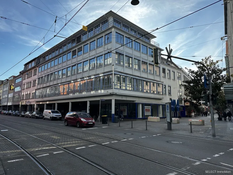 Ansicht Front u. rechte Seite - Büro/Praxis kaufen in Saarbrücken / Sankt Johann - Büro- & Geschäftshaus in Citylage