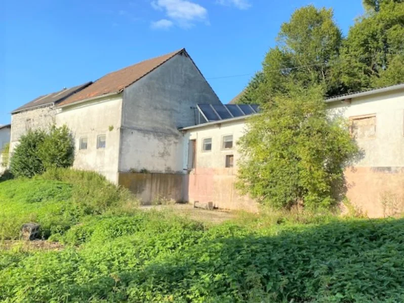 Rückansicht Scheune und Halle