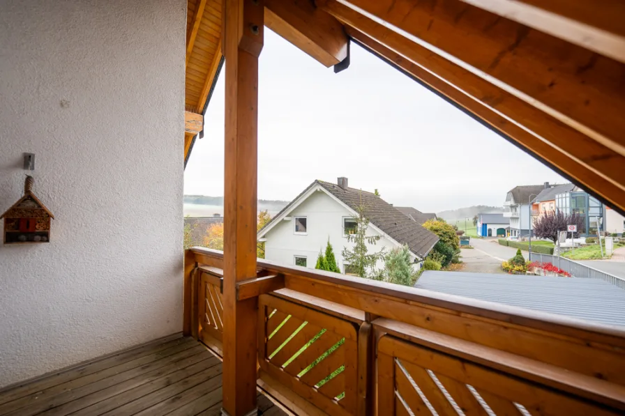 Balkon im Dachgeschoss