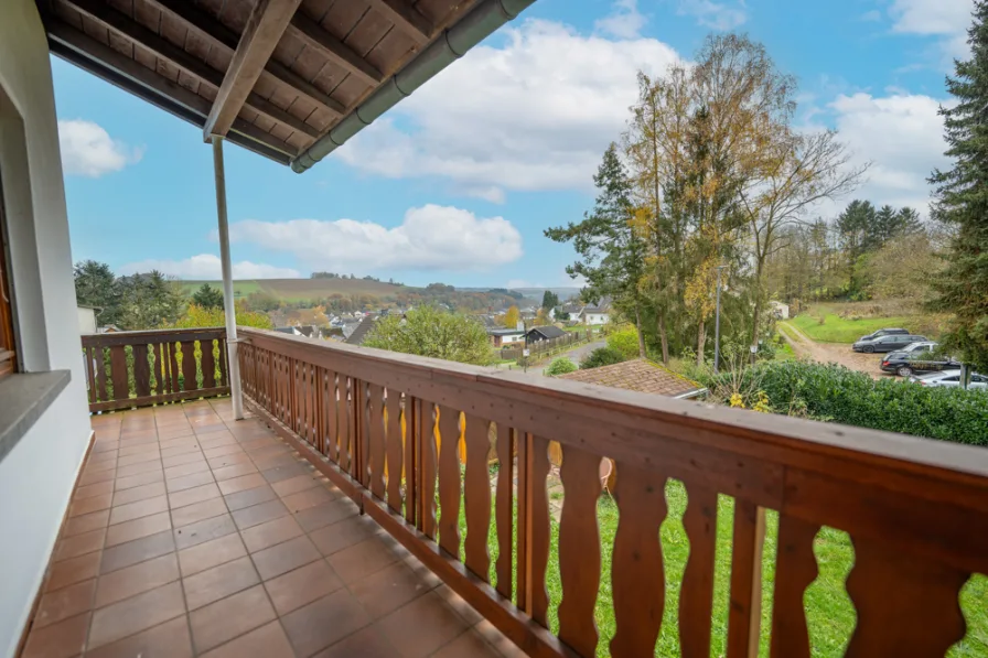 Balkon mit Blick ins Grüne