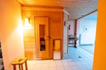 Sauna im Kellergeschoss