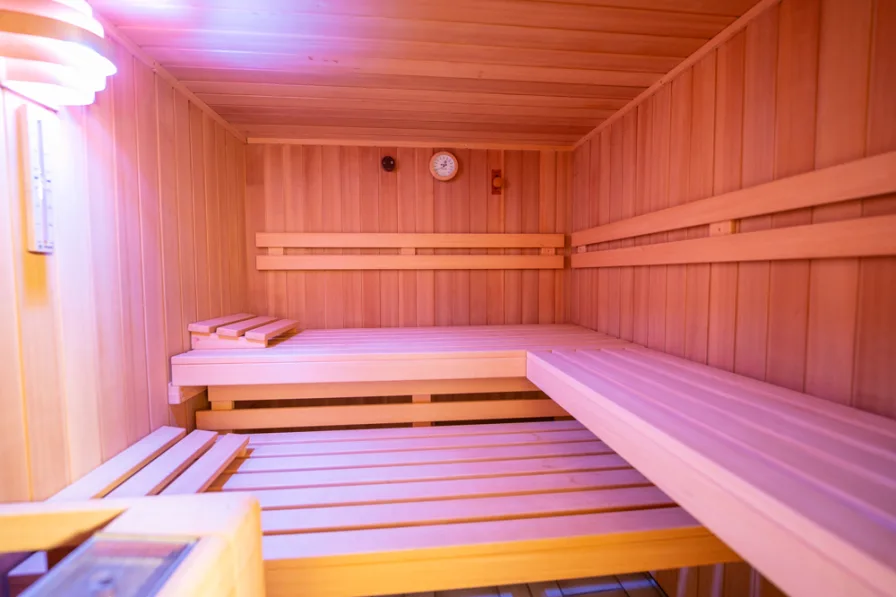 Private Sauna als Erholungsort