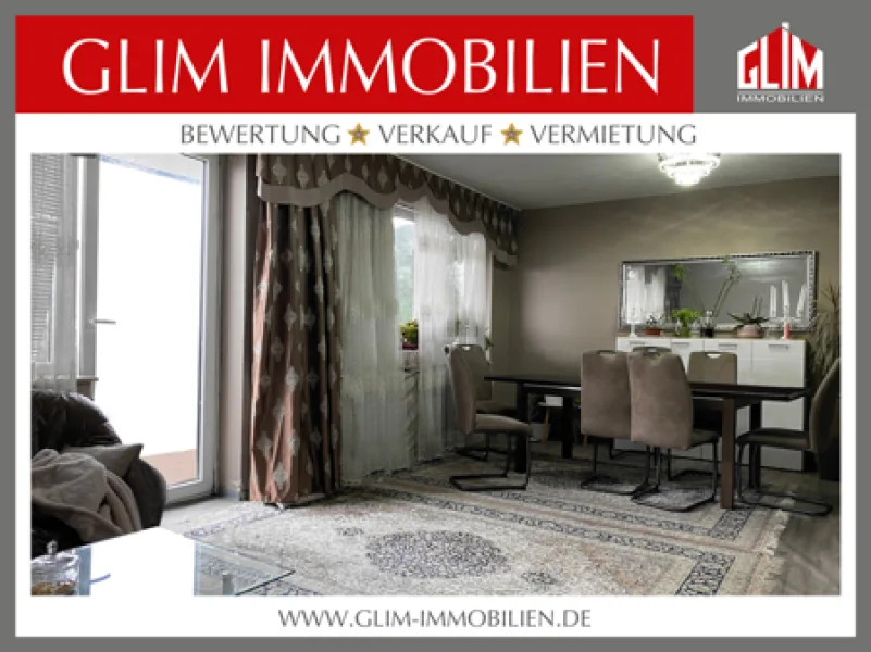 Wohnzimmer - Wohnung kaufen in Wesel - **KEINE KÄUFERPROVISION** Vermietete 4 Zimmer Maisonette Wohnung in Wesel