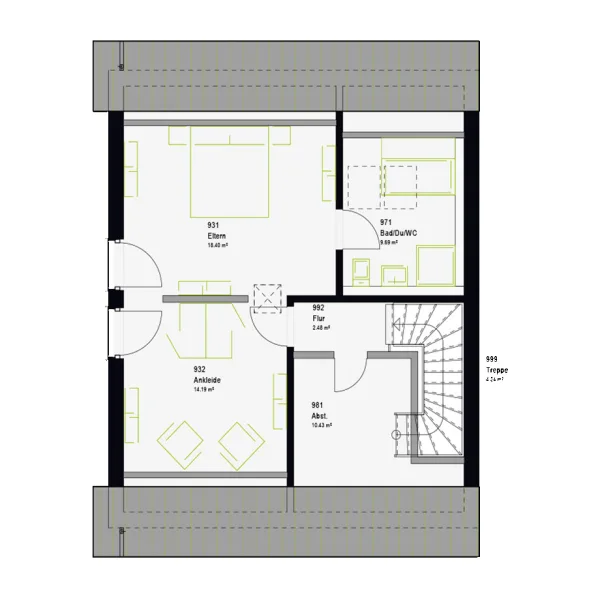 Grundriss Dachgeschoss