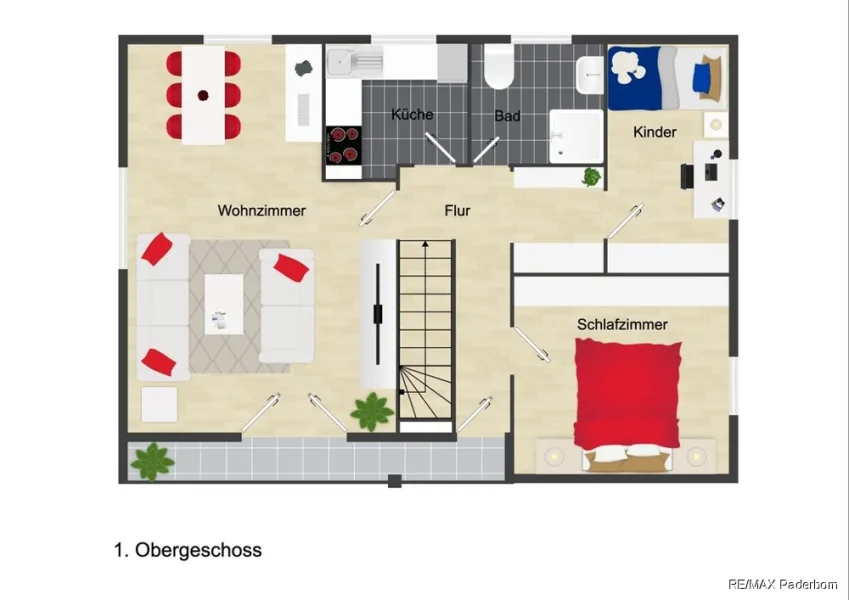 Grundriss 1. Obergeschoss