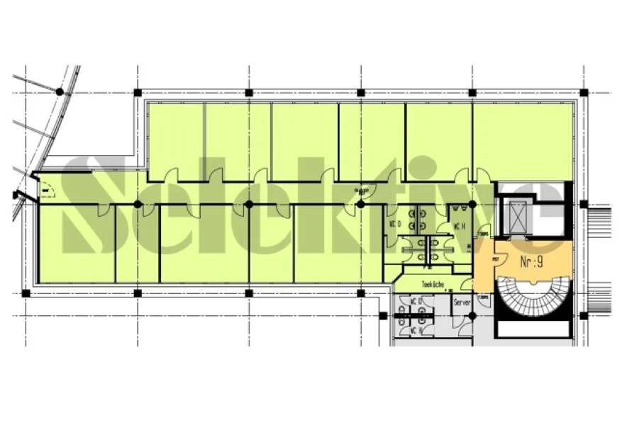 Grundriss 2. OG rechts, Prinzenallee 9