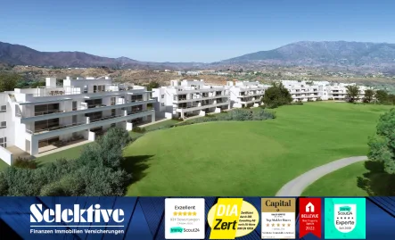 Titelbild - Wohnung kaufen in Mijas - 2-3 Schlafzimmer-Apartments an der Costa del Sol, Malaga, in unmittelbarer Nähe zum Golfplatz