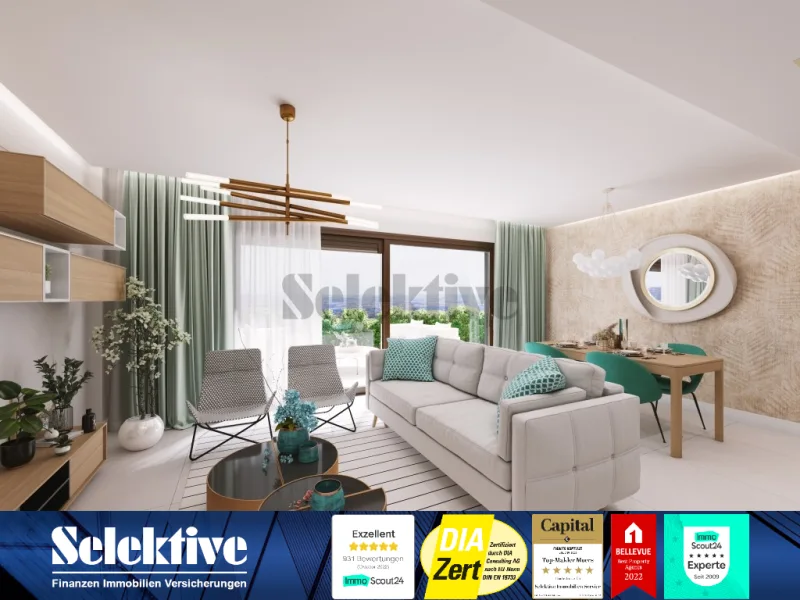 Wohnbereich - Wohnung kaufen in Malaga - Istán - Marbella, Luxuriöse Appartments mit Panoramablick auf die Traumbucht von Marbella!