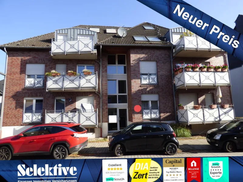 Titel - Wohnung kaufen in Duisburg / Serm - Renovierte 78m²-Maisonettewohnung mit Balkon, Keller und Garage in ländlicher Idylle in Duisburg Süd