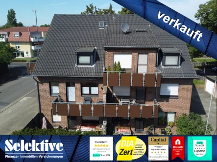 Titelbild - Wohnung kaufen in Moers - Modernes Wohnen: Maisonette mit Balkon & Garage im begehrten Moers-Kapellen! - Ideal für Paare!