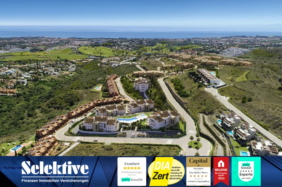 Titelbild - Wohnung kaufen in Behahavis - Neubau-Apartments mit 103-128m² in den Hügeln von Benahavis mit Blick aufs Meer!