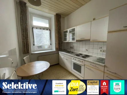 Küche - Wohnung mieten in Duisburg - Möbliertes Appartement für Nichtraucher in Duisburg-Hochfeld