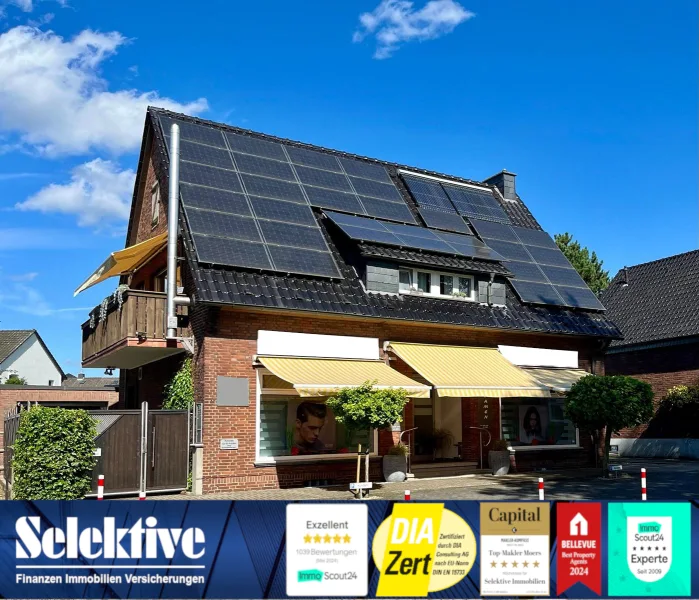 Titelbild - Haus kaufen in Kamp-Lintfort - Wohnen und Arbeiten in einem “Besonderen Ambiente”Arzt, Friseur, Steuerberater sind hier willkommen