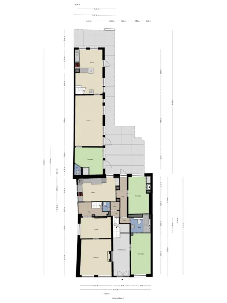 Edgeschoss Vorderhaus + Anbau