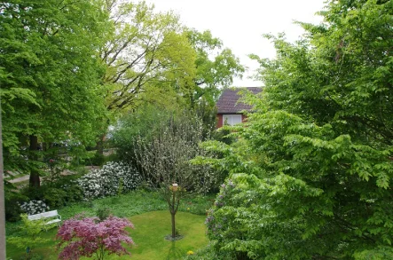 Nachbargarten - Haus kaufen in Münster - VERKAUFT! 500 m²-Stadtgrundstück mit 2- Fam.-Haus, MS-Mauritz, Nähe Kanal