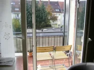 Blick auf den Balkon