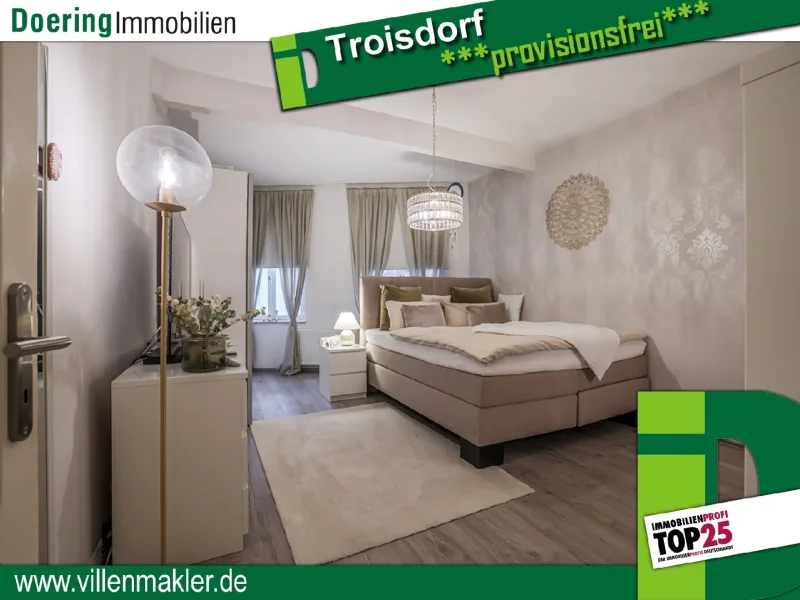 Zimmer 3 von 4 2.Obergeschoss - Wohnung kaufen in Troisdorf - Wohnungspaket in Denkmalschutzobjekt: Ideal für Familien oder Kapitalanleger *mit Garten*