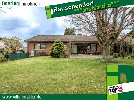 Gartenansicht - Haus kaufen in Königswinter - Bungalow mit tollem Garten auf Eckgrundstück in Rauschendorf