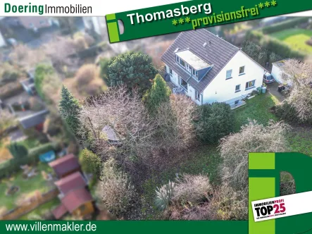 Luftbild - Haus kaufen in Königswinter - Geräumiges Einfamilienhaus in Thomasberg – Willkommen in Ihrem neuen Zuhause!