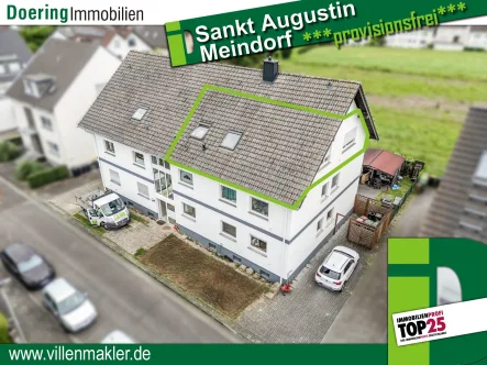 Luftbild - Wohnung kaufen in Sankt Augustin - Dachgeschosswohnung in Sankt Augustin-Meindorf: Ihr neues Zuhause mit viel Potenzial