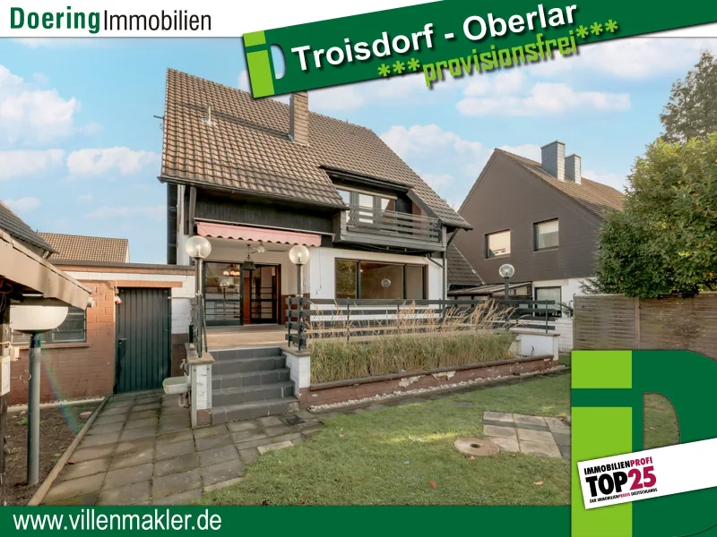 Gartenansicht - Haus kaufen in Troisdorf / Oberlar - Familientraum in Troisdorf-Oberlar *provisionsfrei*