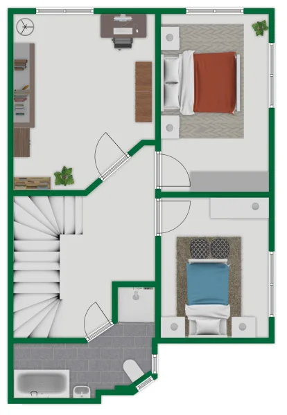 Grundriss-Skizze Anbau EFH 1.OG