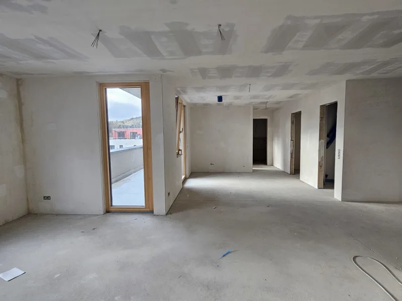 Wohn-Essbereich - Wohnung mieten in Königswinter - Exklusive 2-Zimmer-Neubauwohnung *barrierefrei *Tiefgarage *Aufzug