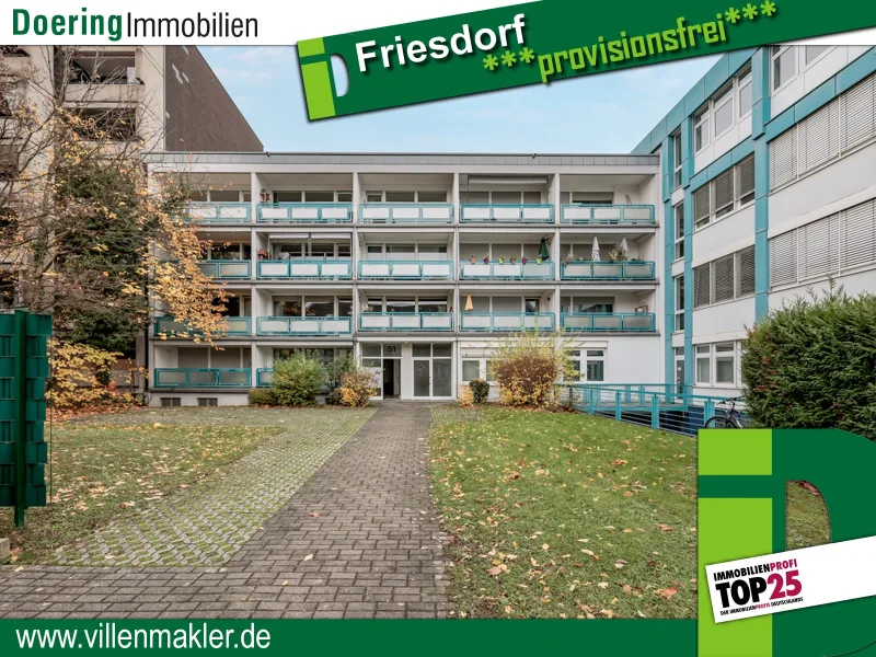 Außenansicht - Wohnung kaufen in Bonn / Friesdorf - Traumhafte Eigentumswohnung in Bonn-Friesdorf mit Balkon und Tiefgarage